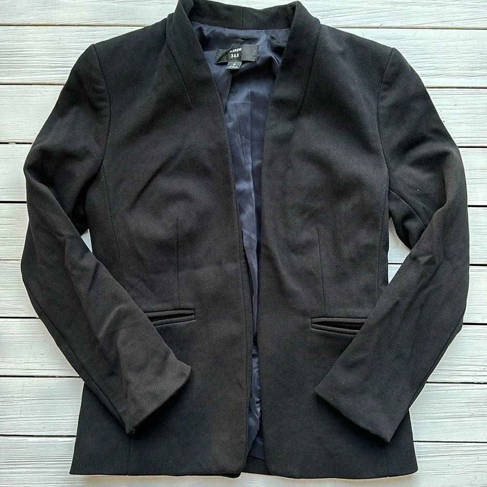 J.Crew Going Out Blazer Black size 2